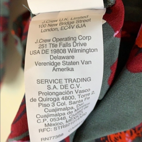 Madewell Silk Tie-Neck Floral 100% Silk Long Sleeve Wrap Top Women’s Size Small - Picture 10 of 10